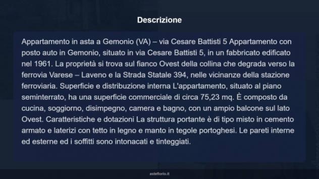 Immobile in asta di 68 m² in vendita a Gemonio - Foto 18