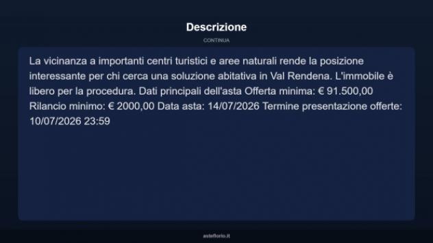 Immobile in asta di 90 m², posto auto in vendita a Porte di Rendena - Foto 11