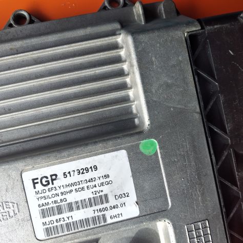 Centralina Motore ECU LANCIA YPSILON 51792919 MAGNETI MARELLI MJD6F3.Y1 CENTRAL - Foto 3