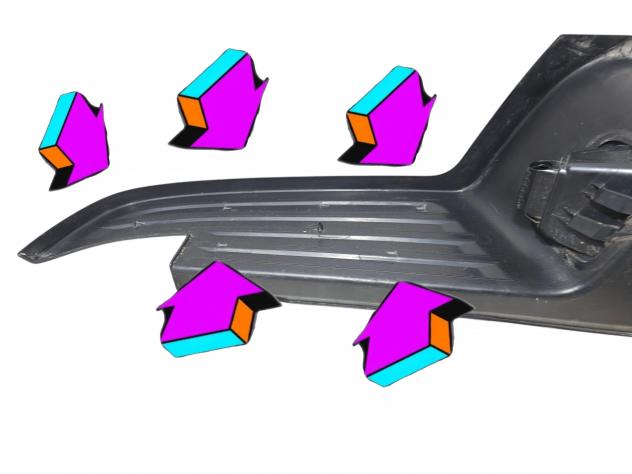 MODANATURA PARAURTI POSTERIORE FORD Ranger (TKE) GB3B-17B810-AA (11) - Foto 11