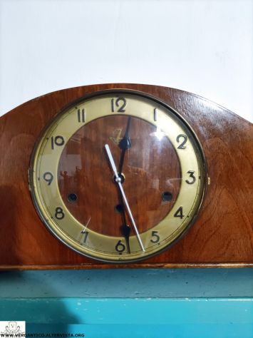 176256 Orologio da comò a batteria con mobile antico - Foto 4