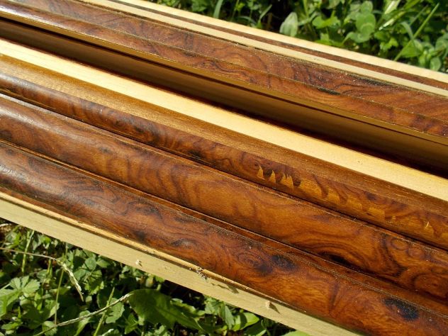 Aste cornici in legno finitura radica - Foto 4