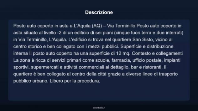 Immobile in asta di 12 m² in vendita a L'Aquila - Foto 4