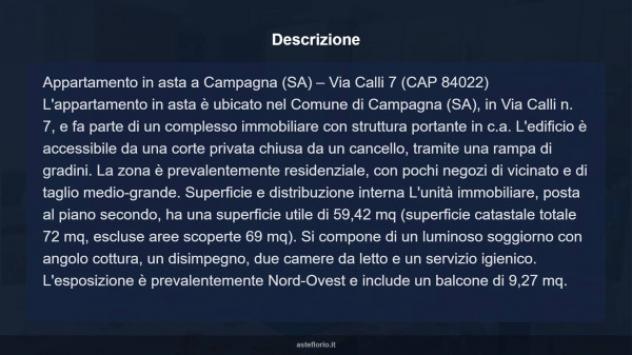 Immobile in asta di 59 m² in vendita a Campagna - Foto 4