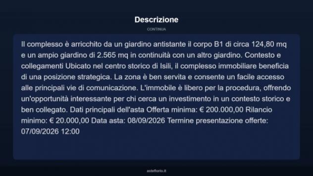 Immobile in asta di 7357 m² in vendita a Isili - Foto 6