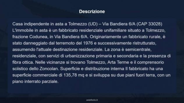 Immobile in asta di 135 m² con più di 5 locali in vendita a Tolmezzo - Foto 7