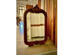 Specchio in legno di noce arte povera