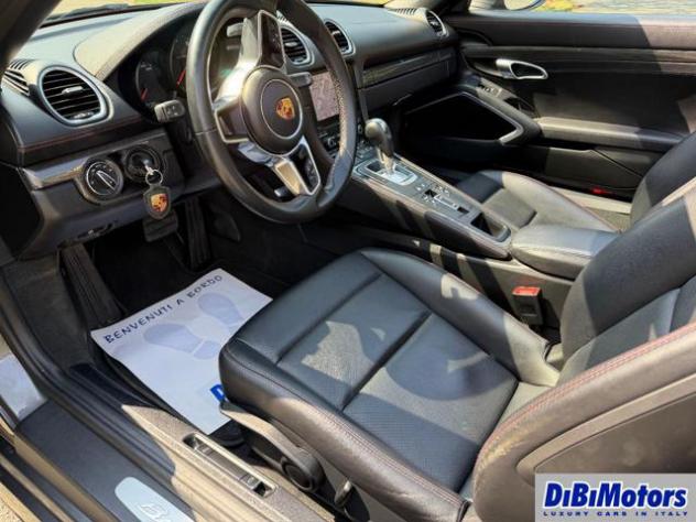 PORSCHE 718 Spyder 2.0 T GRIGIO AGATA CAPOTTE ROSSA CARBON ECC! rif. 23962385 - Foto 3