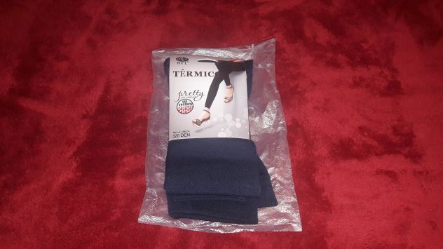 Leggings 320 Denari Termico Tg unica elasticizzt Blu