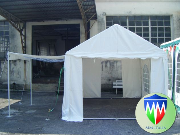 Tendone Gazebo 3 x 4 Professionale pvc Alta densita Ignifugo Gold MM - Foto 8