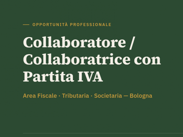 CollaboratoreCollaboratrice con Partita IVA  Fiscale Tributaria Societaria