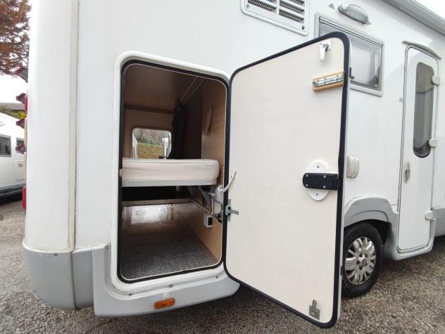 CAMPER PEGASO DUCATO DOPPIA DINETTE 7 POSTI LETTO CASTELLO GARAGE CLIMATIZZATORE WEBASTO FOTOVOLTAICO GENERALI USATI 588 - Foto 8