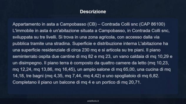 Immobile in asta di 230 m² con più di 5 locali e box auto in vendita a Campobasso - Foto 14