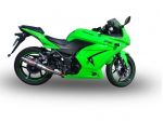 Terminale di scarico per Ninja 250 Gpr Deptone Gpe M3 Furore nero