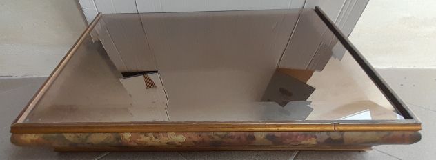 Mensola da muro con piano in Specchio Bronzato