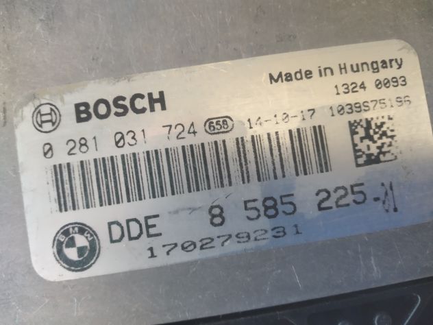 0281031724 Centralina motore Bosch EDC17C50 BMW Serie 2 coupè 2.0 Diesel ECU Bo - Foto 5