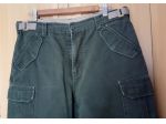 PANTALONE CARGO IN COTONE COLORE VERDE MILITARE