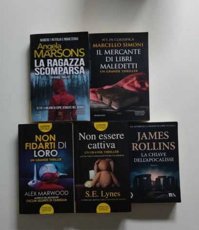 5 romanzi thriller libri usati ma buoni a meta prezzo