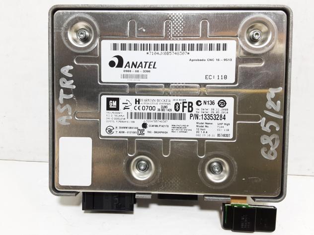 CENTRALINA BLUETOOTH TELEFONO OPEL Astra J GTC 13353284 (1115) - Foto 5
