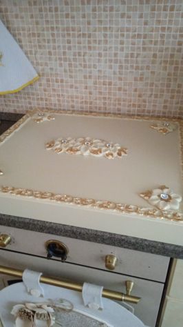 Coprifuochi avorio foglia oro stile barocco cucina con spedizione