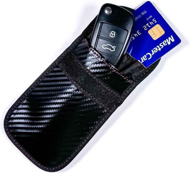 Custodia schermata RFID carte credito bancomat passaporto chiavi auto antifurto