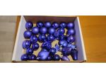 Palle, decori albero blu 39 pezzi