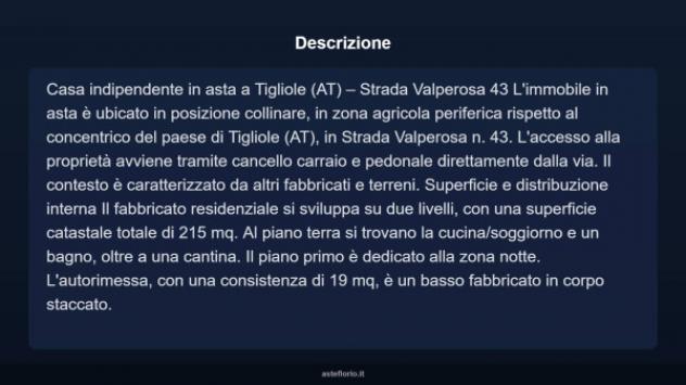 Immobile in asta di 215 m², box auto in vendita a Tigliole - Foto 4