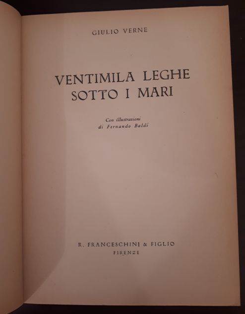 Ventimila Leghe sotto i mari, G. VERNE, R. Franceschini & FIGLIO FIRENZE 1952. - Foto 4