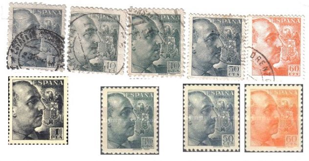 A173- RARA VARITA' DI FRANCOBOLLI SPAGNA