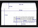 Scatole 500 Buste 11X23 con finestra lunga
