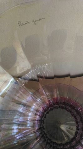 Vaso in vetro soffiato firmato - Foto 3