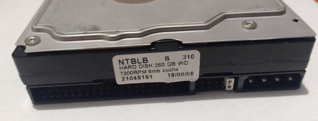 Hard disk Western Digital 250GB WD2500JB TESTATO 3,5" PATA IDE pc desktop - Foto 2