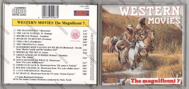 CD WESTERN MOVIES - THE MAGNIFICENT 7 -