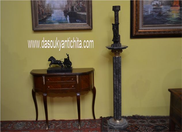 Console in noce mezzo giro stile Luigi XV - Foto 6
