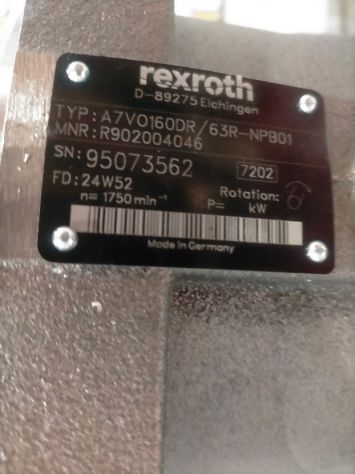 Pompa Rexroth A7VO160DR/63R-NPB01 - Foto 4