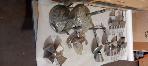ORNAMENTI PER CARRO FUNEBRE ANNI 60