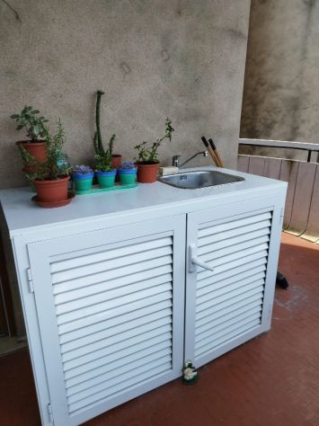 MOBILI CON LAVELLO IN ALLUMINIO DA ESTERNO SU MISURA - Foto 2