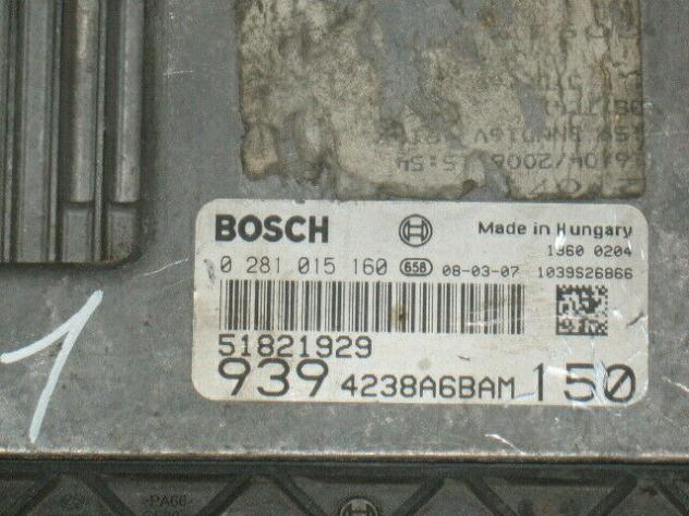 0281015160 ECU ALFA ROMEO 159 JTDM 16V 0281015160 1.9 16v 150cv jtdm - Foto 2