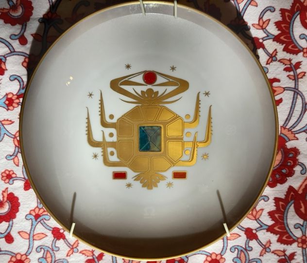 piatto in porcellana segno zodiacale - Foto 4