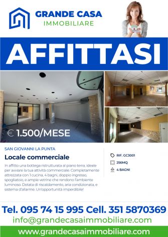 San Giovanni La Punta, bottega in affitto Rif. 3001