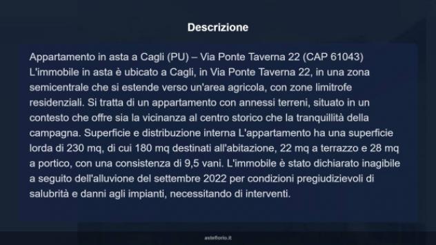 Immobile in asta di 180 m² con più di 5 locali in vendita a Cagli - Foto 6