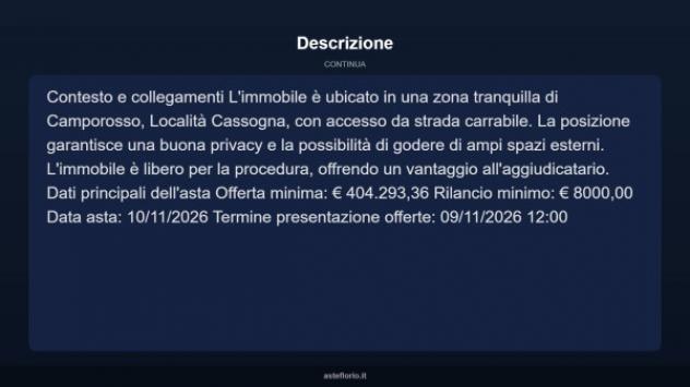 Immobile in asta di 1374 m² con più di 5 locali e box auto in vendita a Camporosso - Foto 12