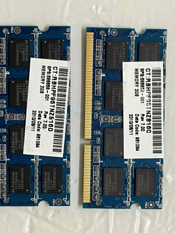 2GB 2Rx8 PC3-10600S-9-10-F1 ELPIDA - Foto 5