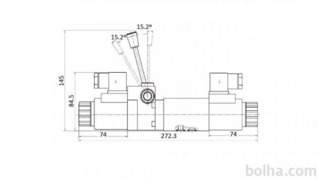 -IDRAULICO MANUALE E VALVOLA ELETTROMAGNETICA CETOP 12/24/230V - Foto 2