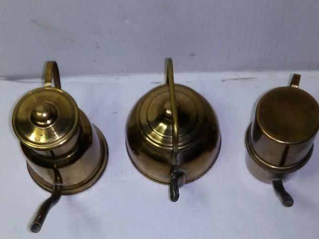 piccoli ninnoli vintage in ottone - caffettiere antiche - Foto 7