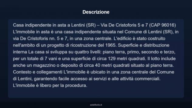 Immobile in asta di 129 m² con più di 5 locali in vendita a Lentini - Foto 4