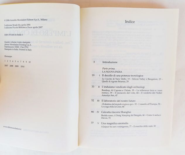 L'impero di Cindia.Cina, India dintorni di Federico Rampini 1°Ed.Mondadori,200 - Foto 5