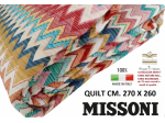 Trapunta quilt copriletto coperta MISSONI  matrimoniale