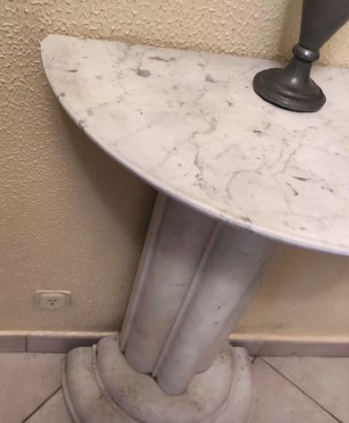CONSOLLE DA INGRESSO IN MARMO DI CARRARA. - Foto 4