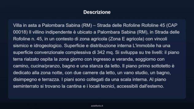 Immobile in asta di 342 m² in vendita a Palombara Sabina - Foto 3